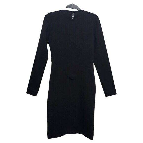 STELLA MCCARTNEY Black Ribbed Knit Bodycon Dress - Picture 10 of 17